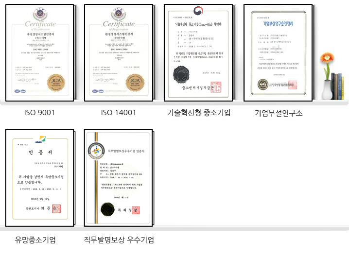 더마랩 품질/기술인증서